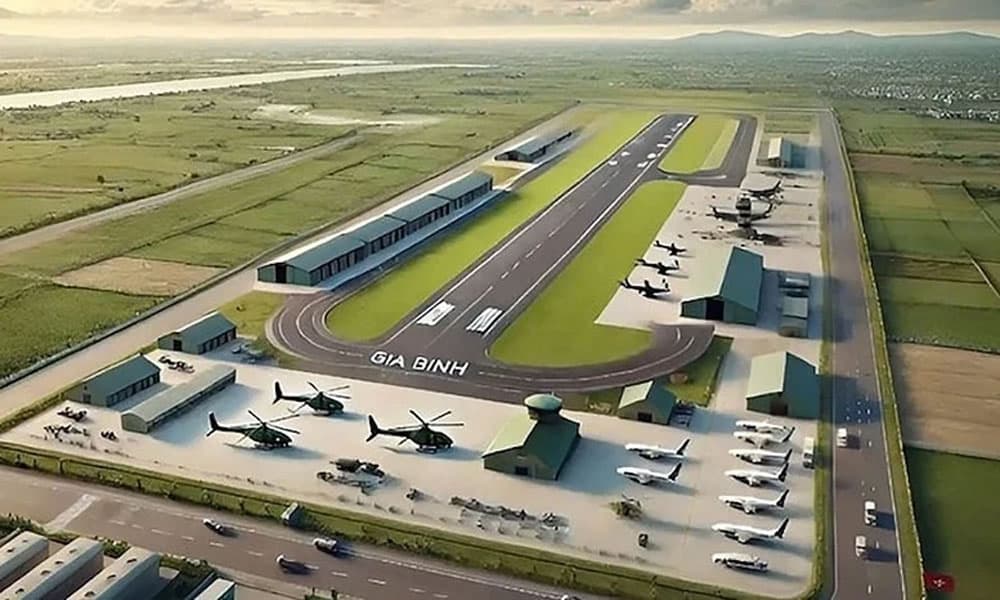 Phối cảnh sân bay Gia Bình tại Bắc Ninh