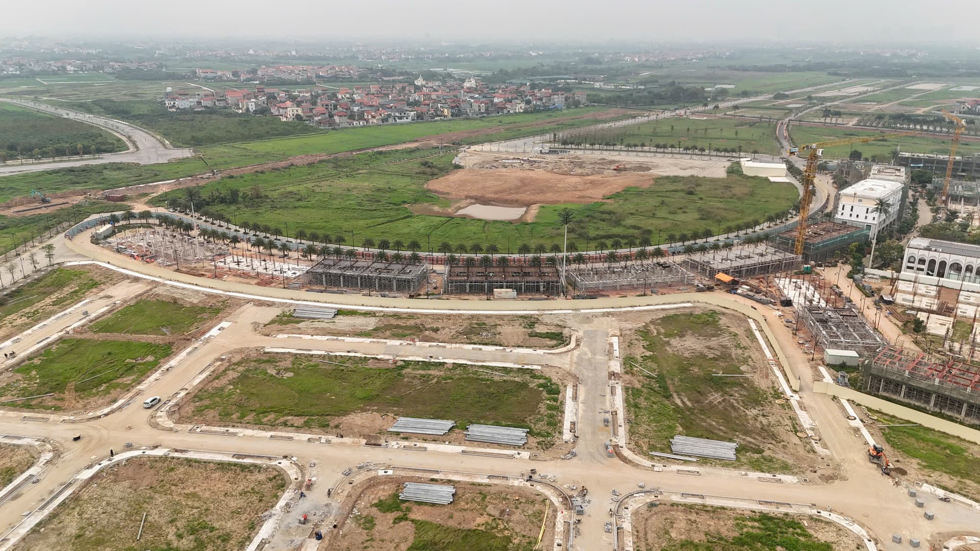 Tháng 05/2026 |Đường vành đai nội khu và trục shophouse | Nguồn: Flycam